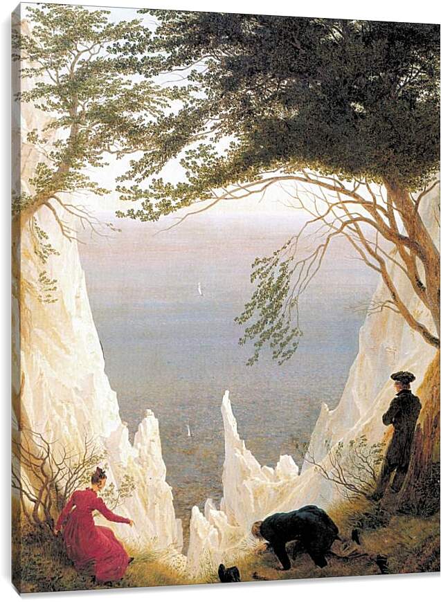 Постер и плакат - Меловые скалы на острове Рюген. Каспар Давид Фридрих