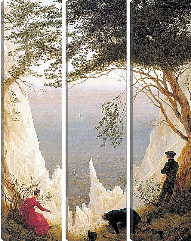 Модульная картина - Меловые скалы на острове Рюген. Каспар Давид Фридрих