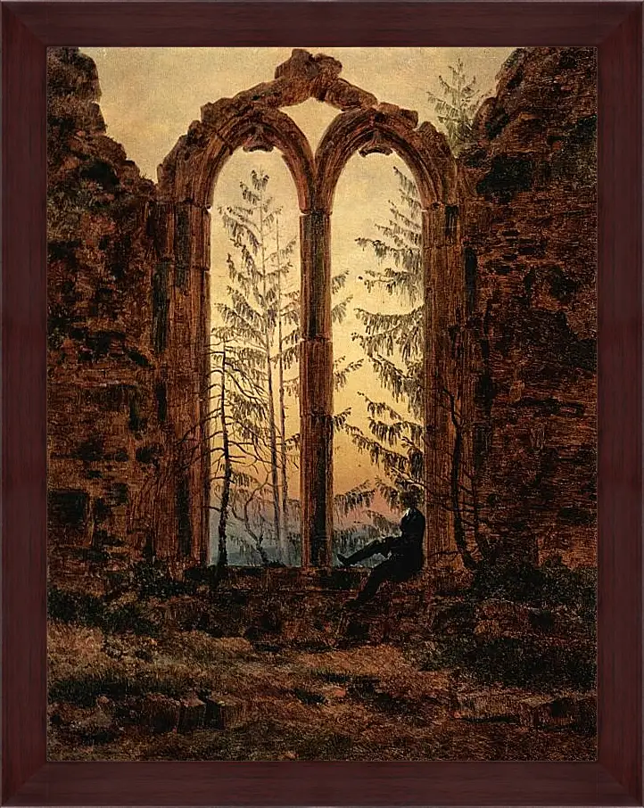 Картина в раме - Мечтатель. Каспар Давид Фридрих