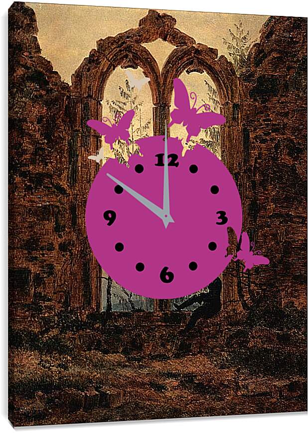 Часы картина - Мечтатель. Каспар Давид Фридрих