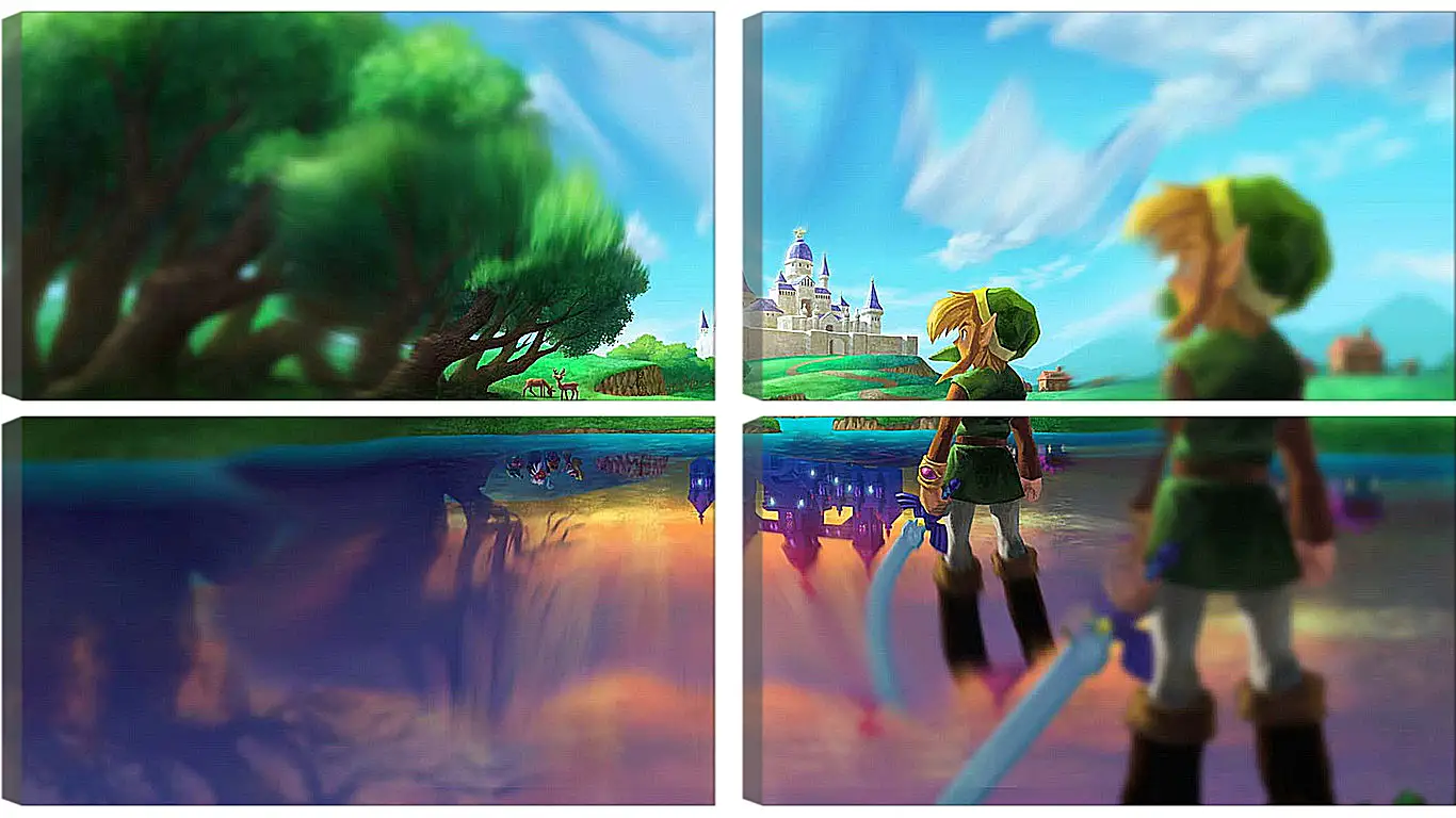 Модульная картина - The Legend Of Zelda: A Link Between Worlds
