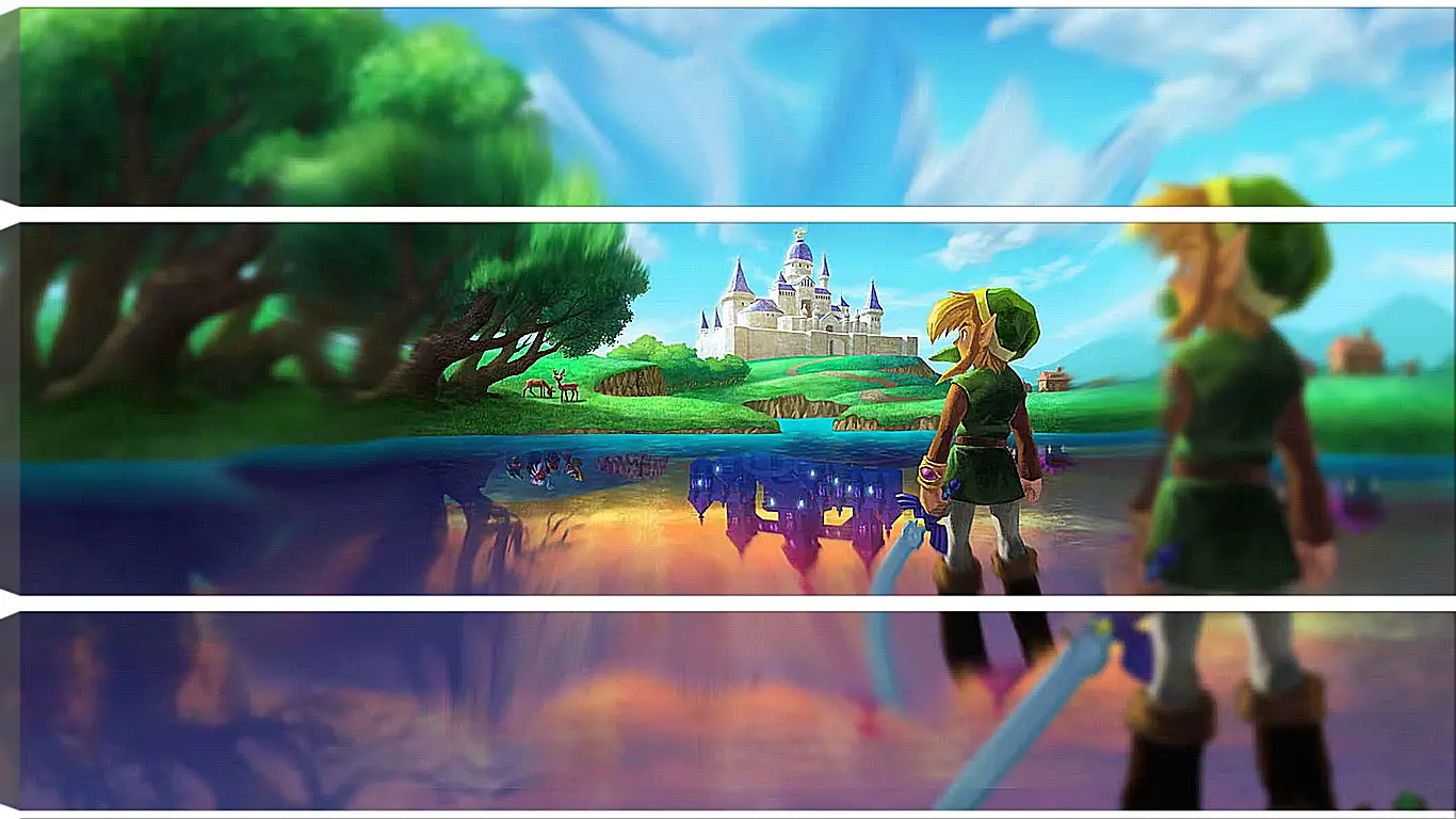 Модульная картина - The Legend Of Zelda: A Link Between Worlds
