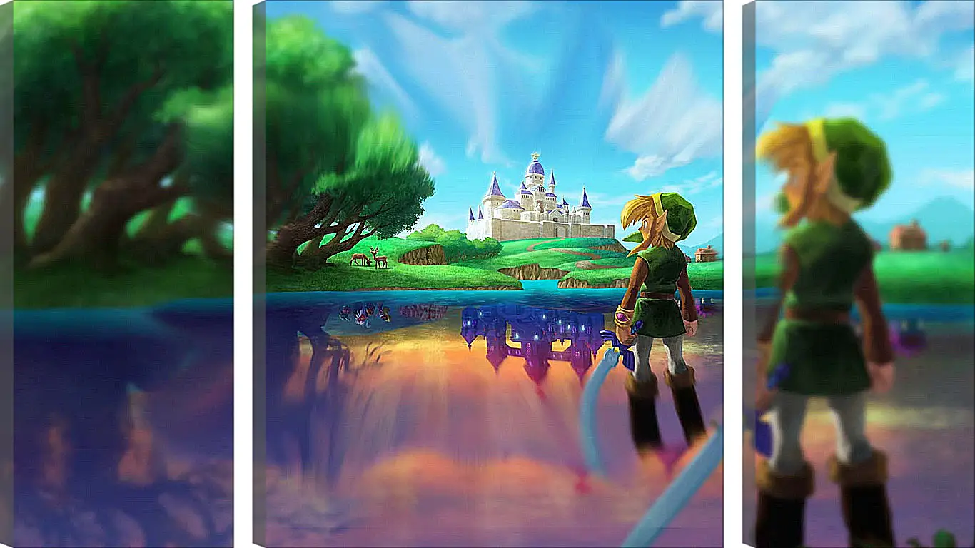 Модульная картина - The Legend Of Zelda: A Link Between Worlds
