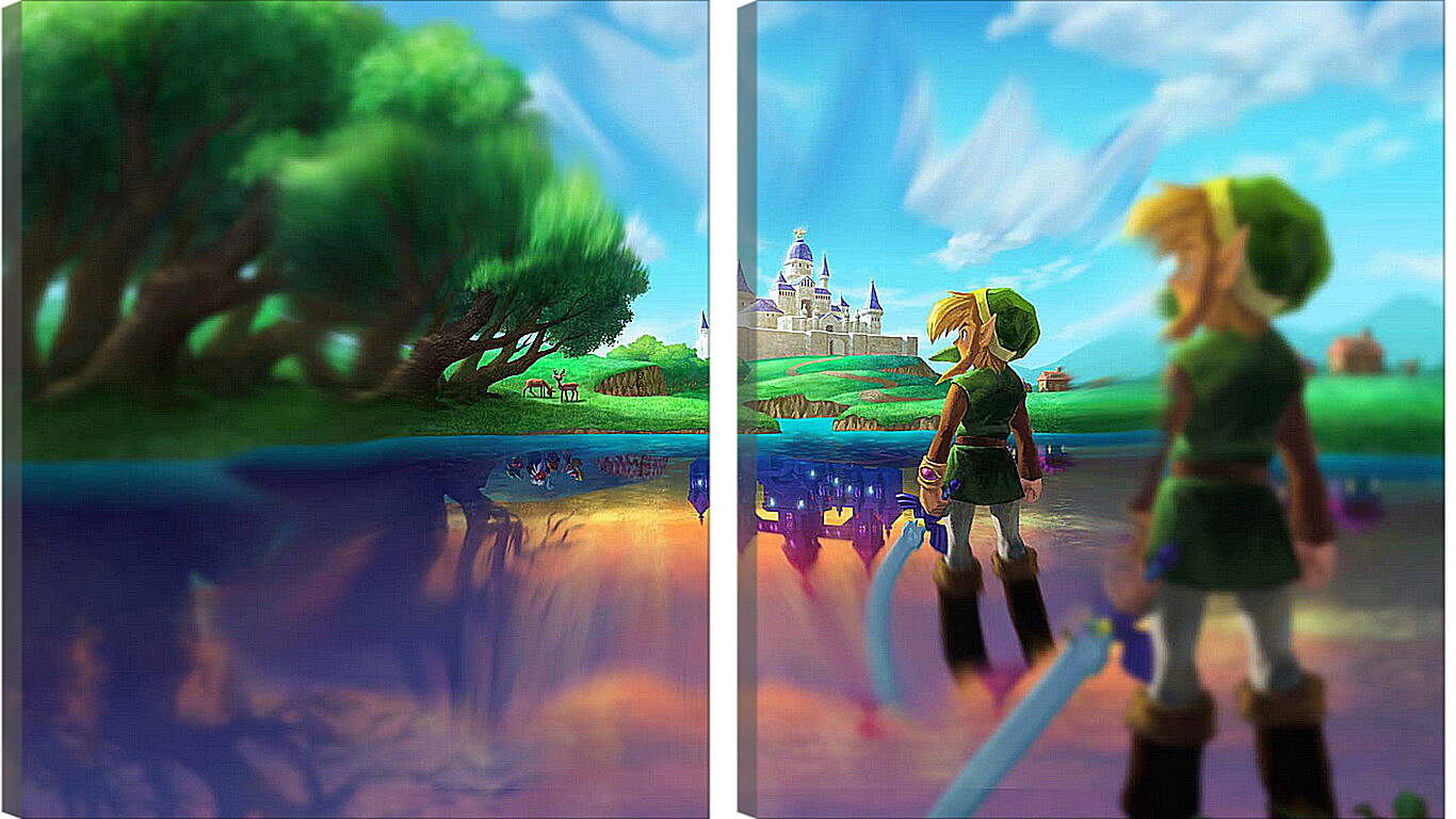 Модульная картина - The Legend Of Zelda: A Link Between Worlds
