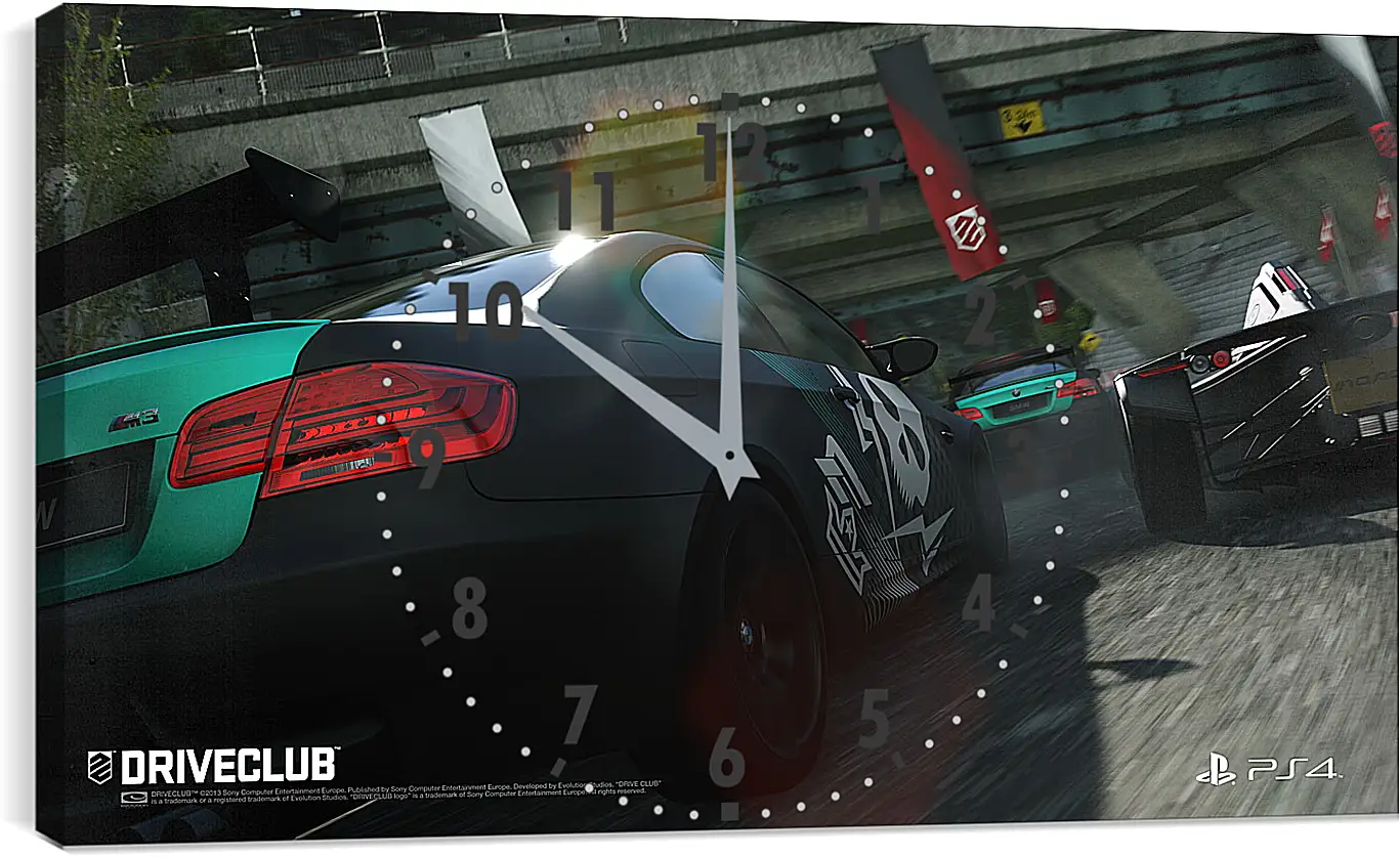 Часы картина - Driveclub
