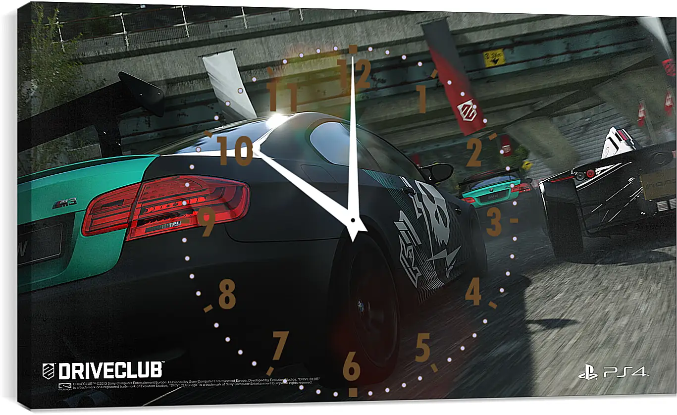 Часы картина - Driveclub
