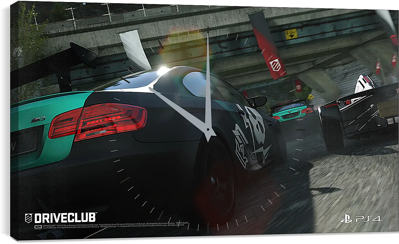 Часы картина - Driveclub
