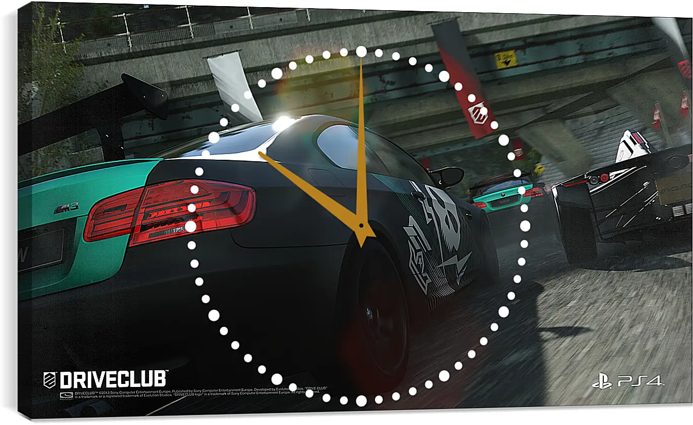 Часы картина - Driveclub
