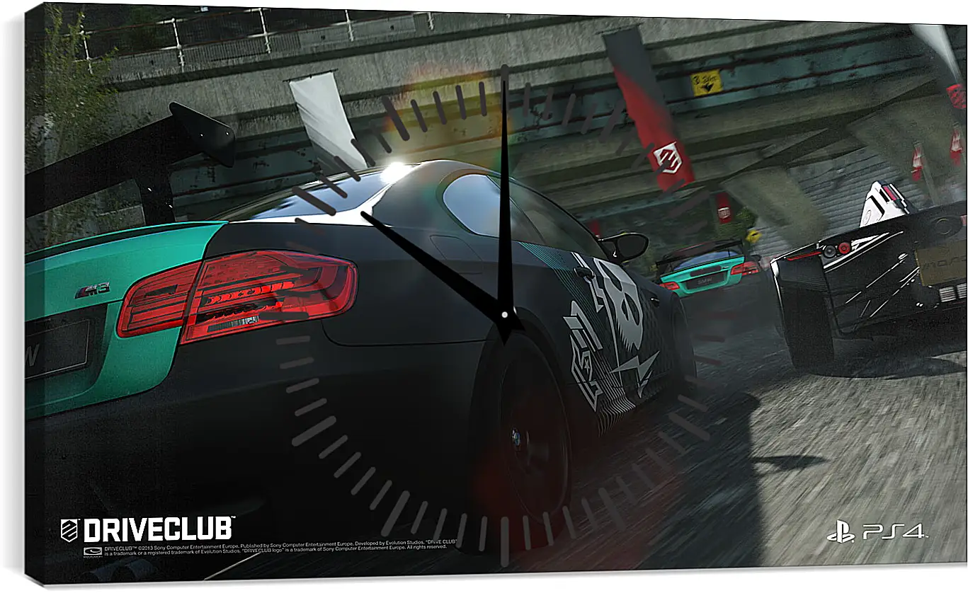 Часы картина - Driveclub
