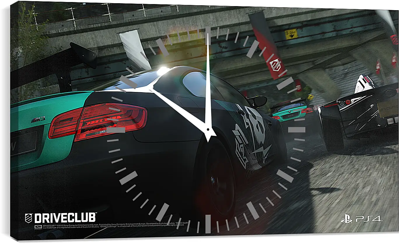 Часы картина - Driveclub
