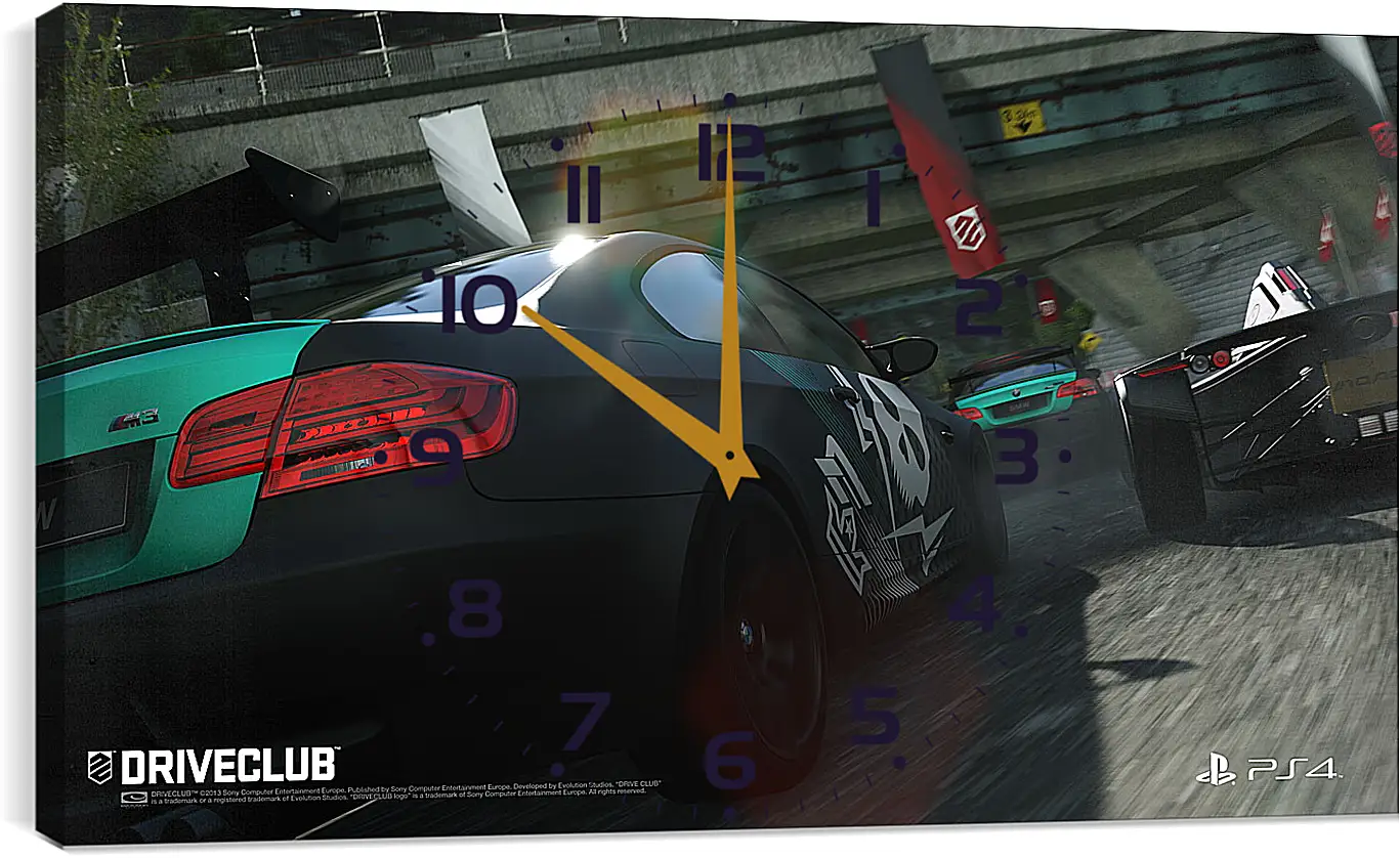Часы картина - Driveclub
