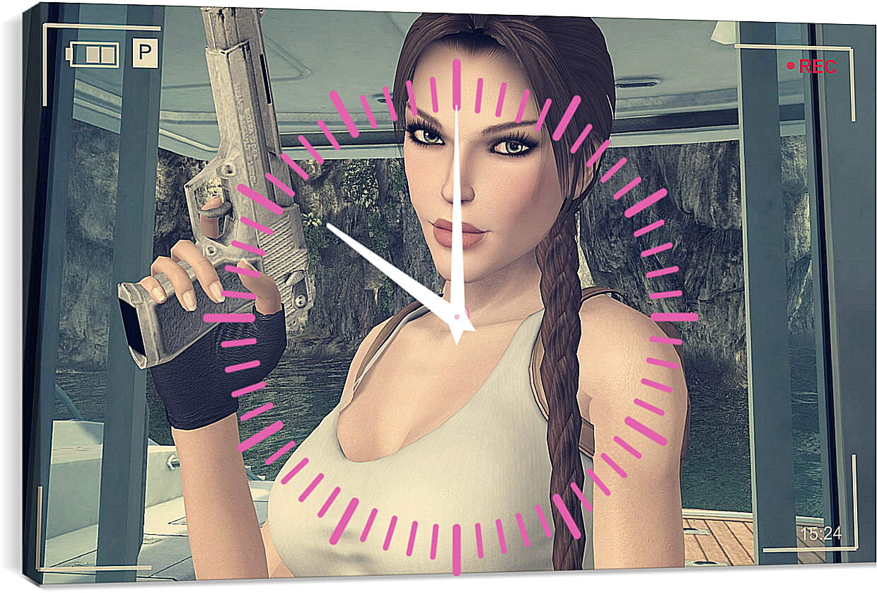 Часы картина - Tomb Raider: Underworld