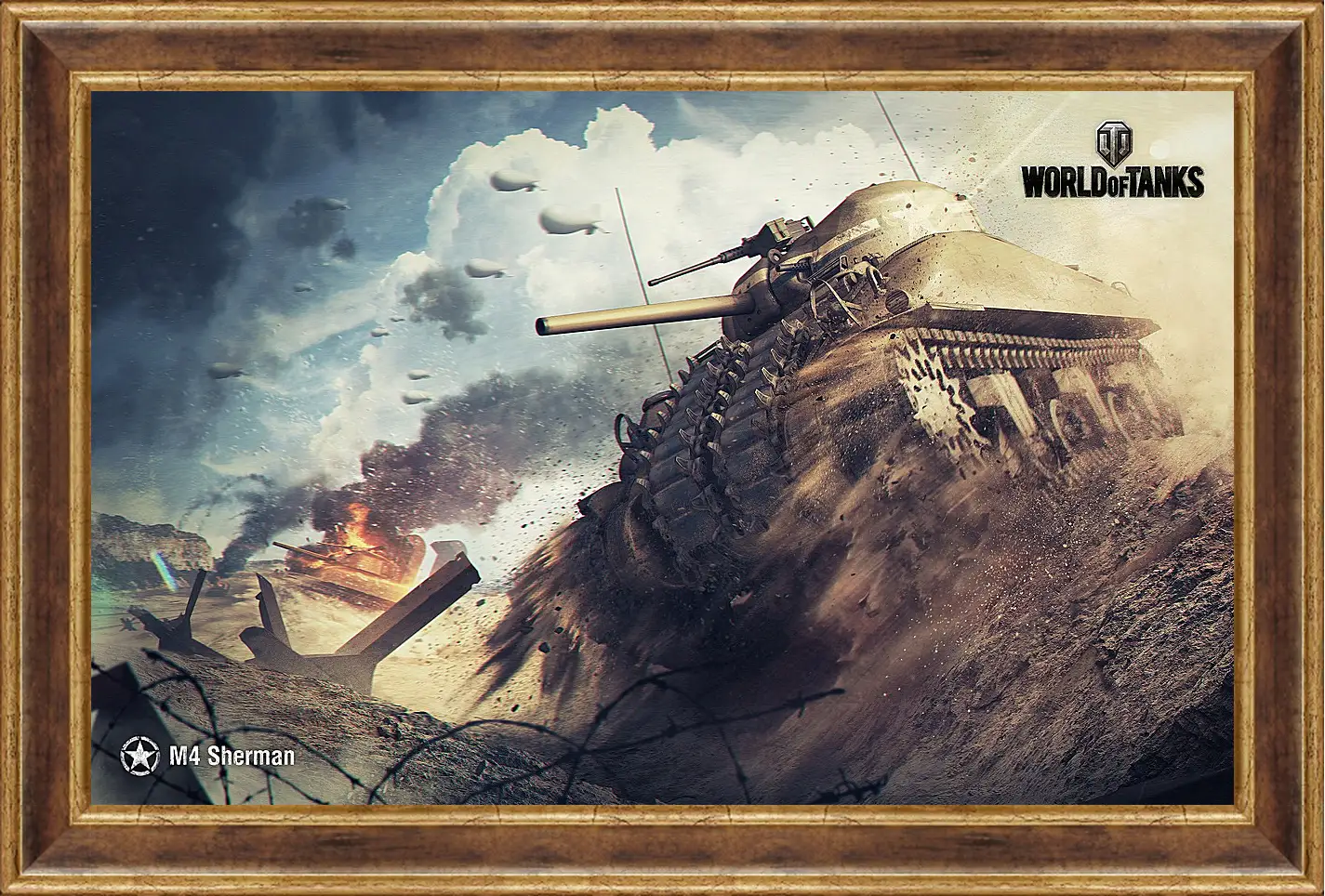 Картина в раме - World Of Tanks