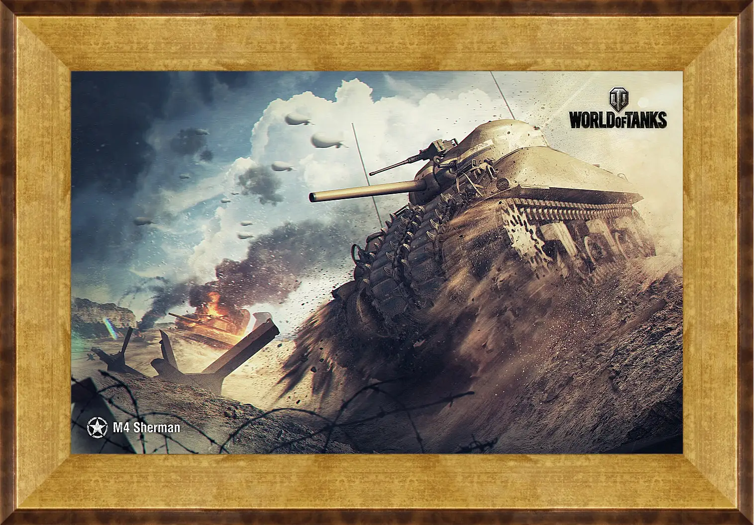 Картина в раме - World Of Tanks