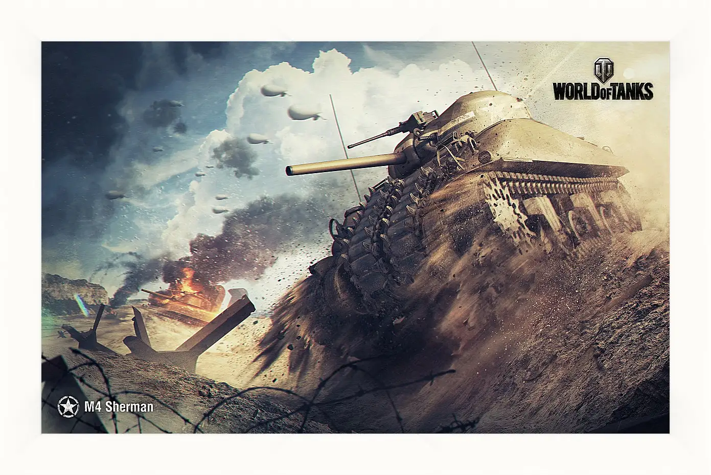 Картина в раме - World Of Tanks