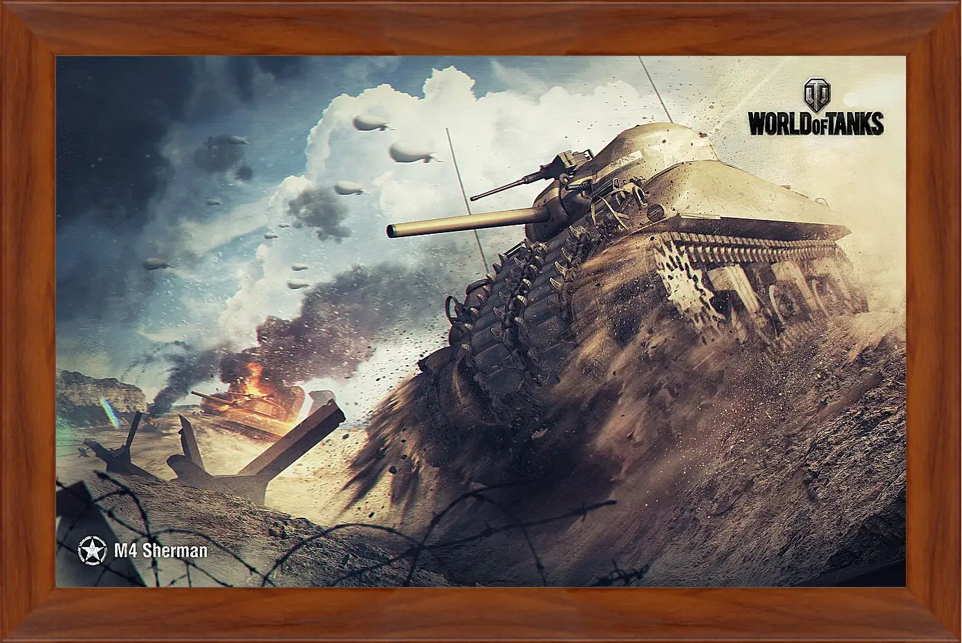 Картина в раме - World Of Tanks