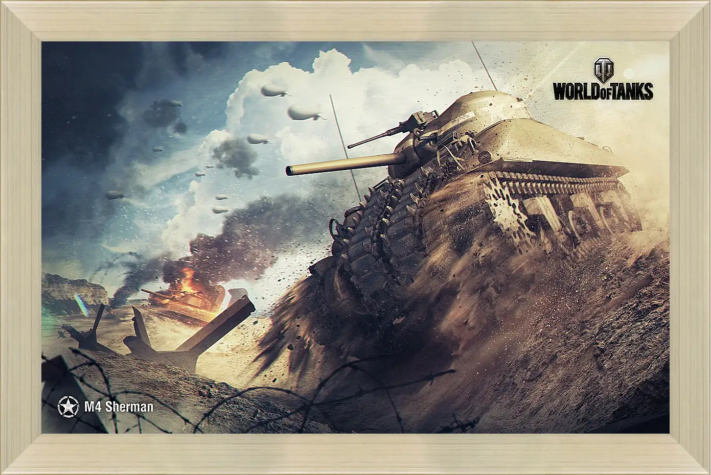 Картина в раме - World Of Tanks