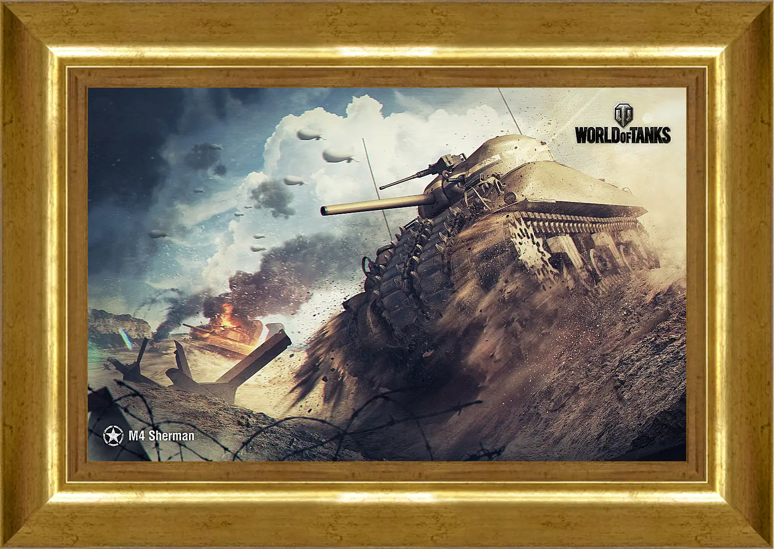 Картина в раме - World Of Tanks