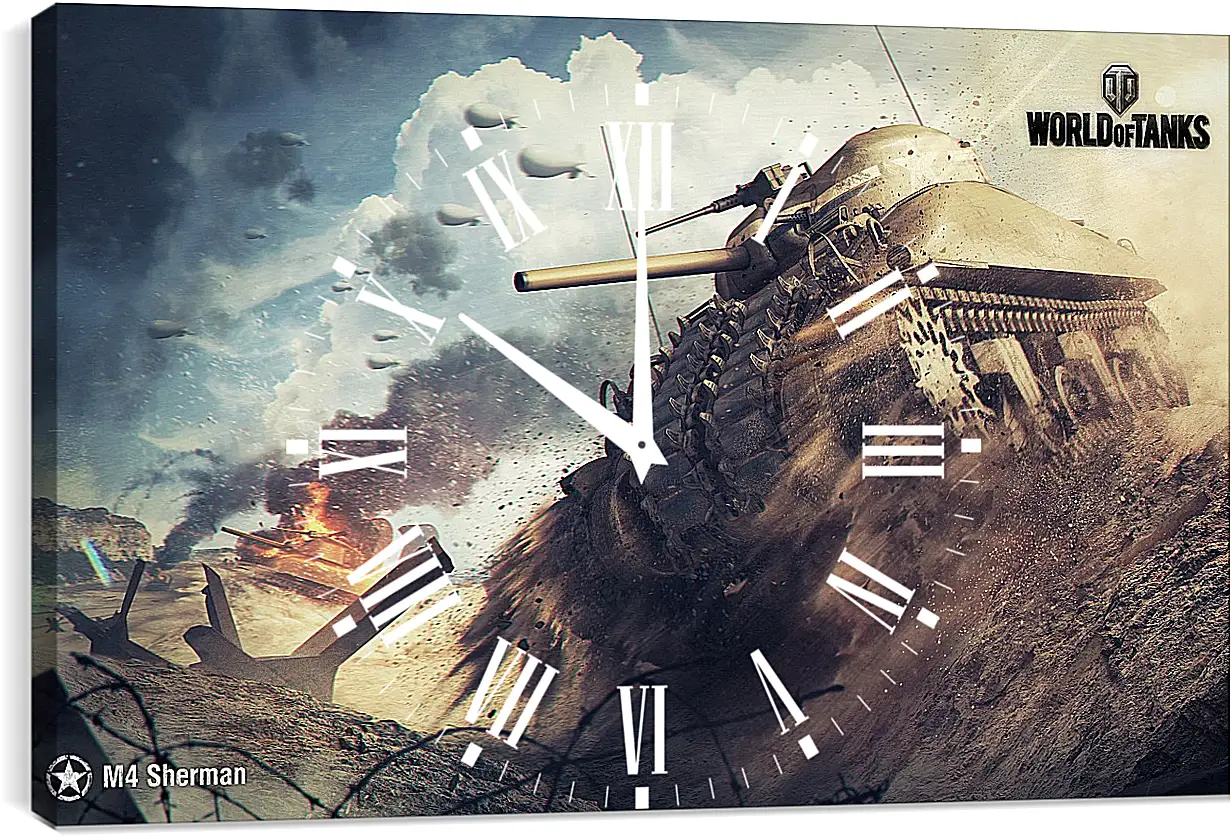 Часы картина - World Of Tanks