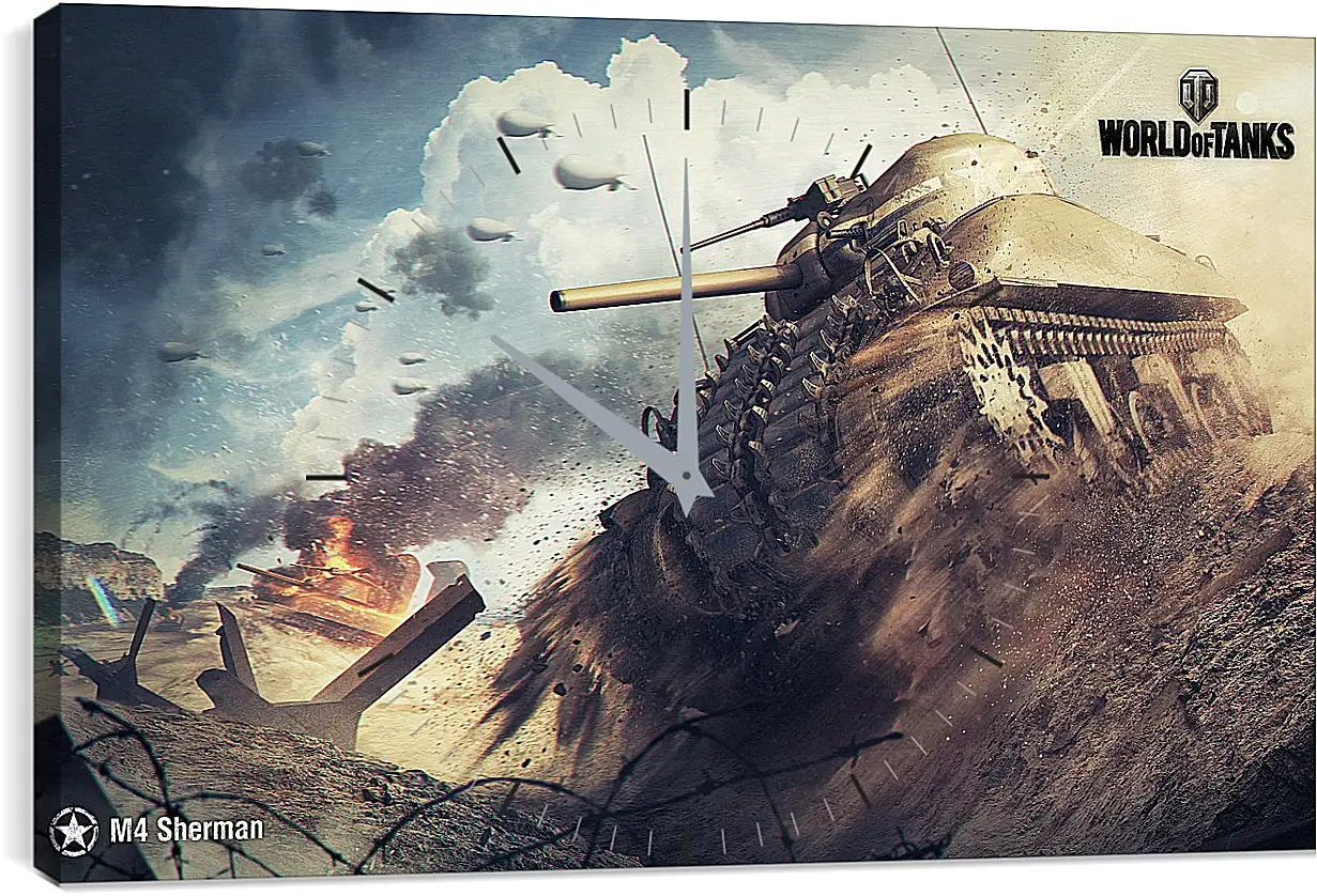 Часы картина - World Of Tanks