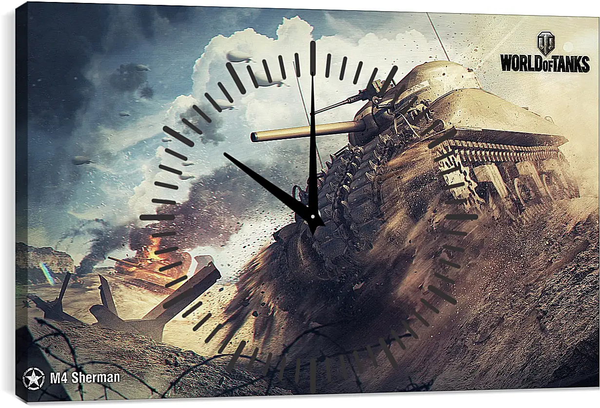 Часы картина - World Of Tanks