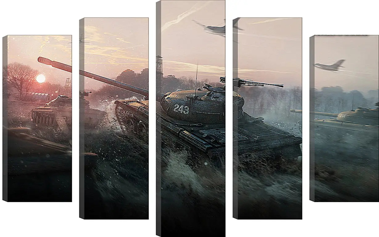Модульная картина - World Of Tanks