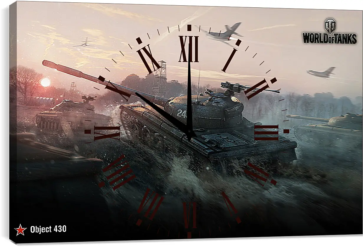 Часы картина - World Of Tanks