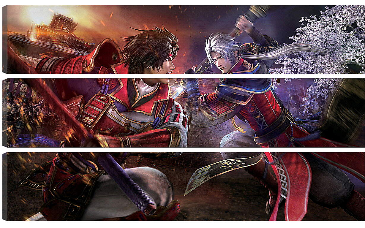 Модульная картина - Samurai Warriors 4
