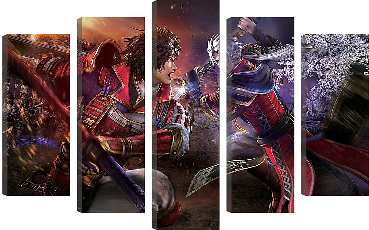 Модульная картина - Samurai Warriors 4
