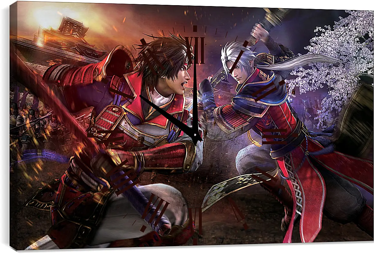 Часы картина - Samurai Warriors 4
