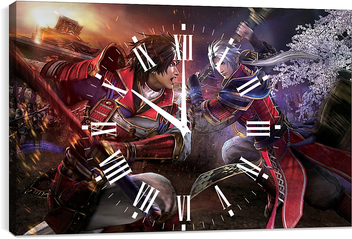 Часы картина - Samurai Warriors 4
