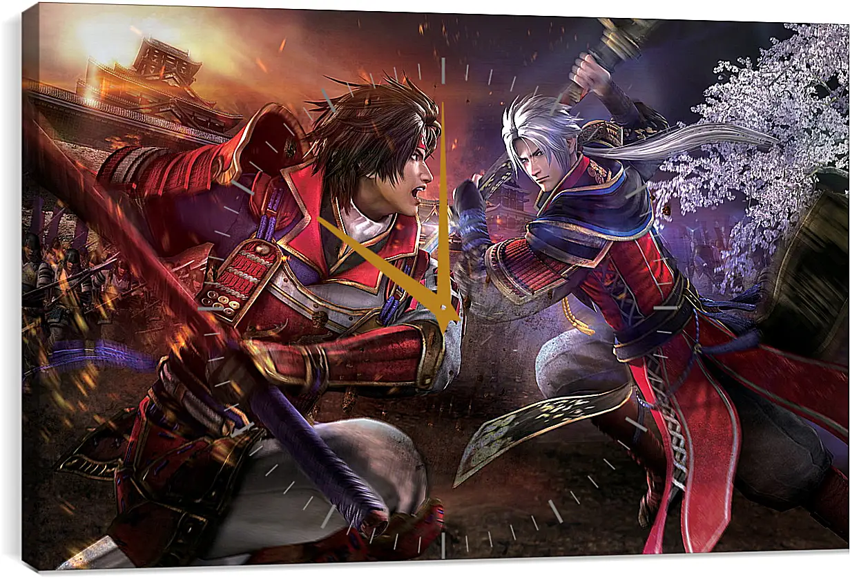 Часы картина - Samurai Warriors 4
