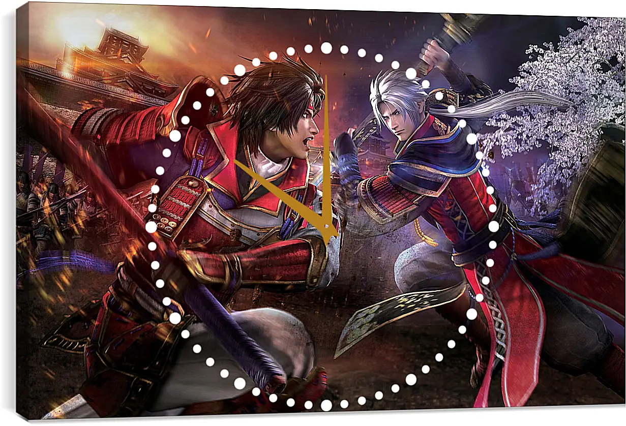 Часы картина - Samurai Warriors 4
