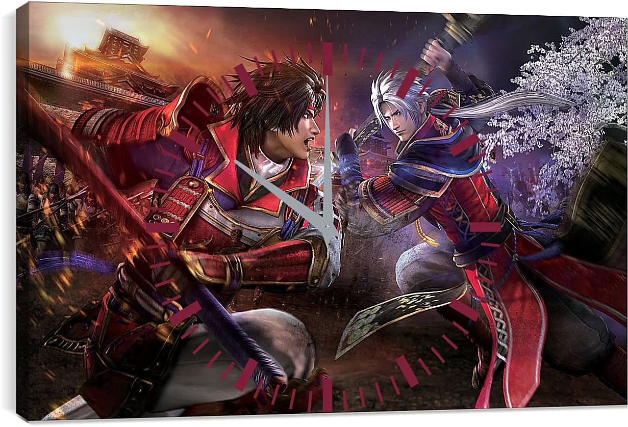 Часы картина - Samurai Warriors 4
