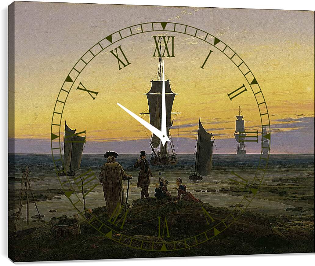 Часы картина - Этапы жизни. Каспар Давид Фридрих