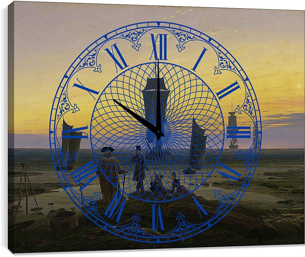 Часы картина - Этапы жизни. Каспар Давид Фридрих