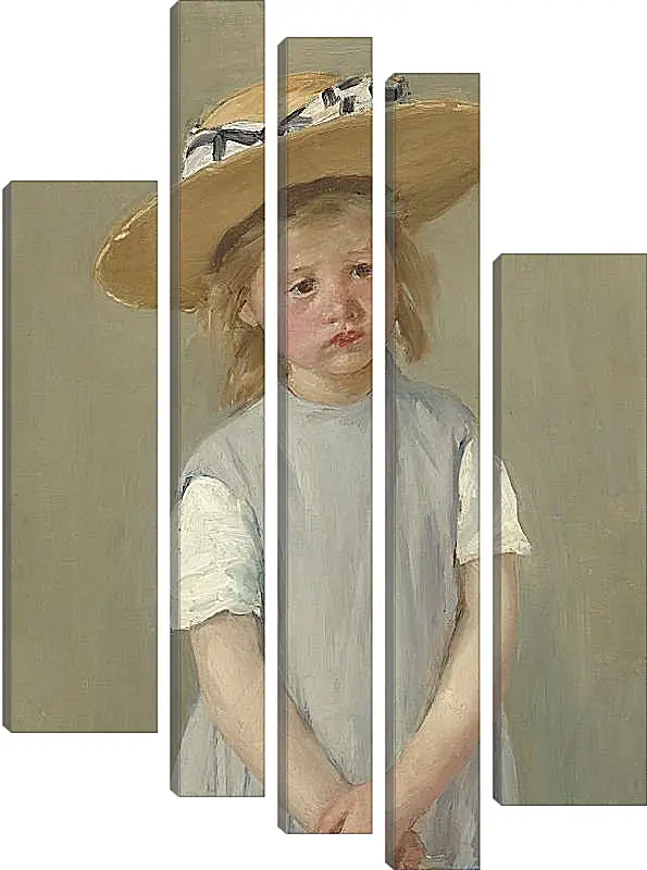 Модульная картина - Child in a Straw Hat. Кэссетт (Кассатт) Мэри Стивенсон