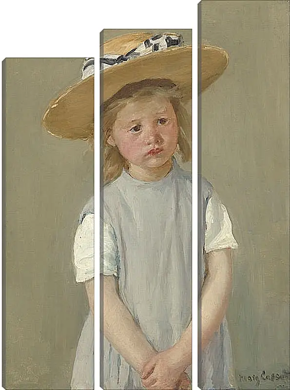 Модульная картина - Child in a Straw Hat. Кэссетт (Кассатт) Мэри Стивенсон