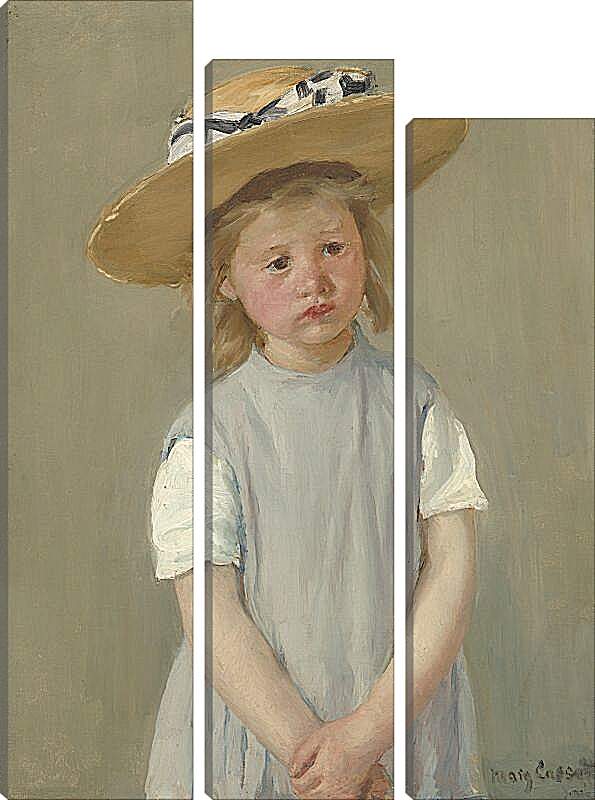Модульная картина - Child in a Straw Hat. Кэссетт (Кассатт) Мэри Стивенсон