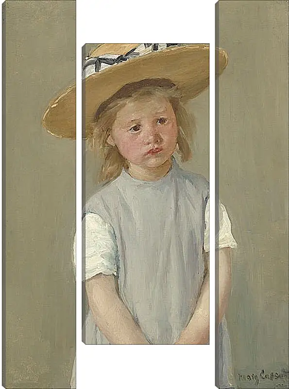 Модульная картина - Child in a Straw Hat. Кэссетт (Кассатт) Мэри Стивенсон