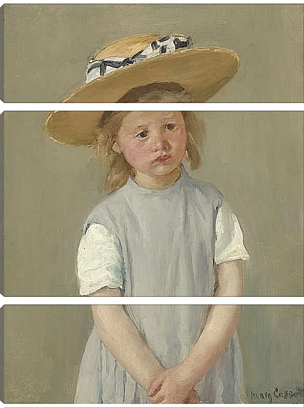 Модульная картина - Child in a Straw Hat. Кэссетт (Кассатт) Мэри Стивенсон