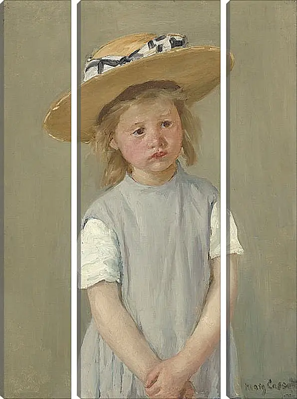 Модульная картина - Child in a Straw Hat. Кэссетт (Кассатт) Мэри Стивенсон