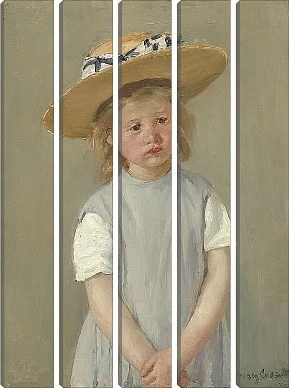 Модульная картина - Child in a Straw Hat. Кэссетт (Кассатт) Мэри Стивенсон