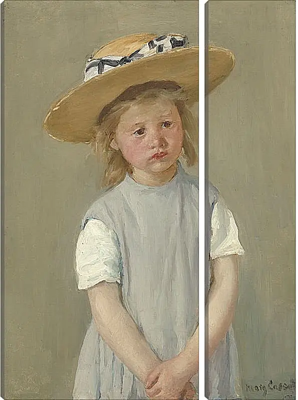 Модульная картина - Child in a Straw Hat. Кэссетт (Кассатт) Мэри Стивенсон