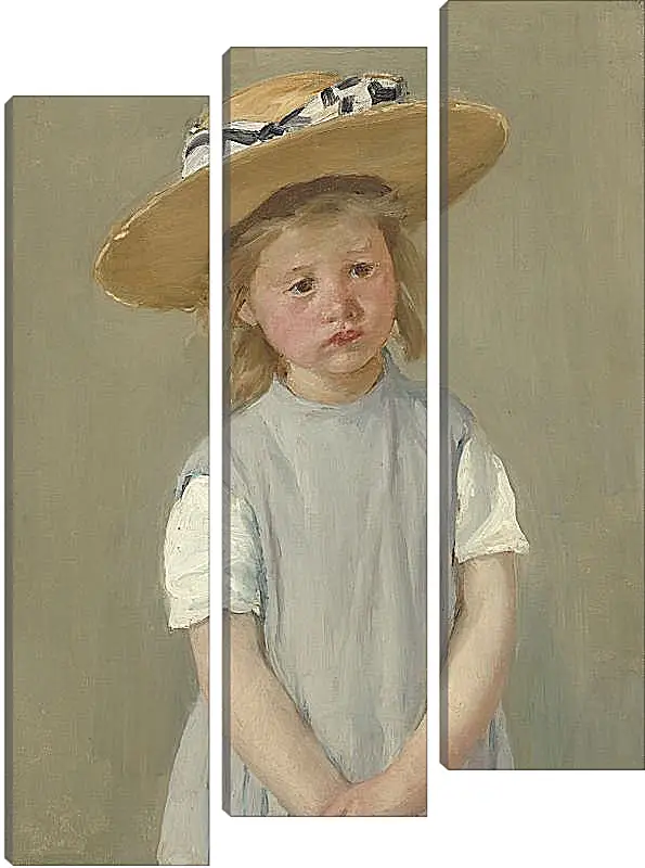 Модульная картина - Child in a Straw Hat. Кэссетт (Кассатт) Мэри Стивенсон