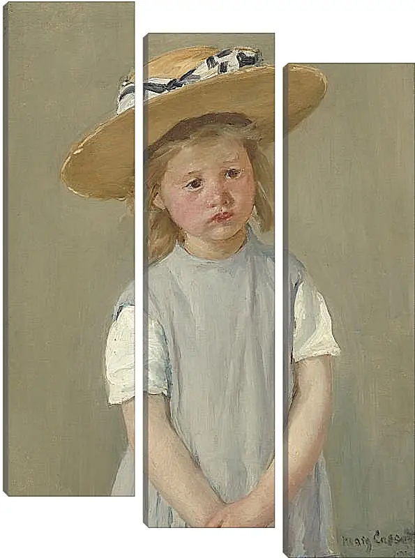 Модульная картина - Child in a Straw Hat. Кэссетт (Кассатт) Мэри Стивенсон