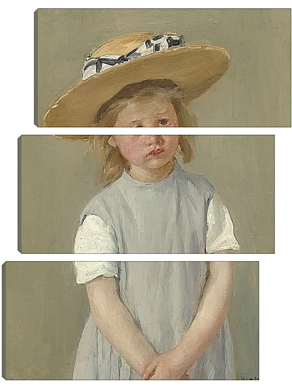 Модульная картина - Child in a Straw Hat. Кэссетт (Кассатт) Мэри Стивенсон