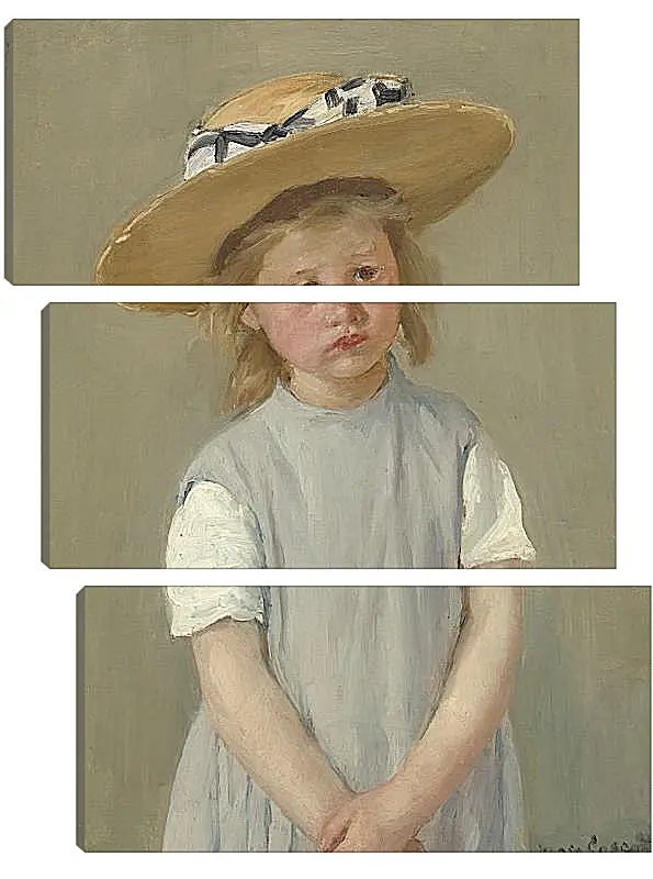 Модульная картина - Child in a Straw Hat. Кэссетт (Кассатт) Мэри Стивенсон