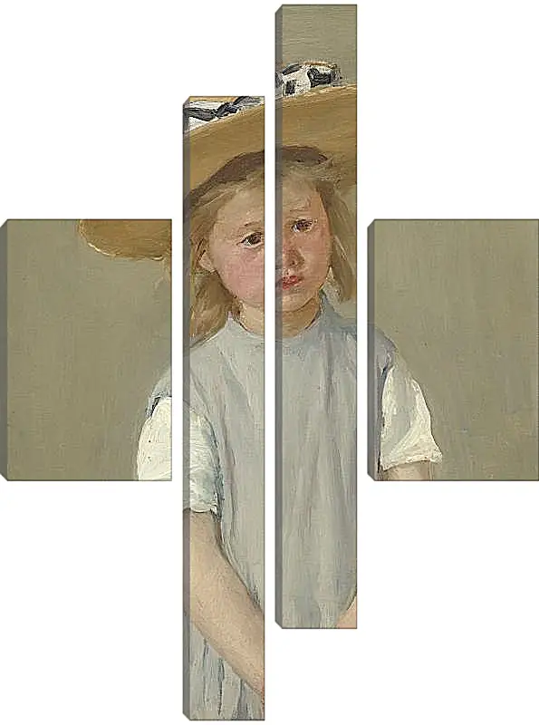 Модульная картина - Child in a Straw Hat. Кэссетт (Кассатт) Мэри Стивенсон