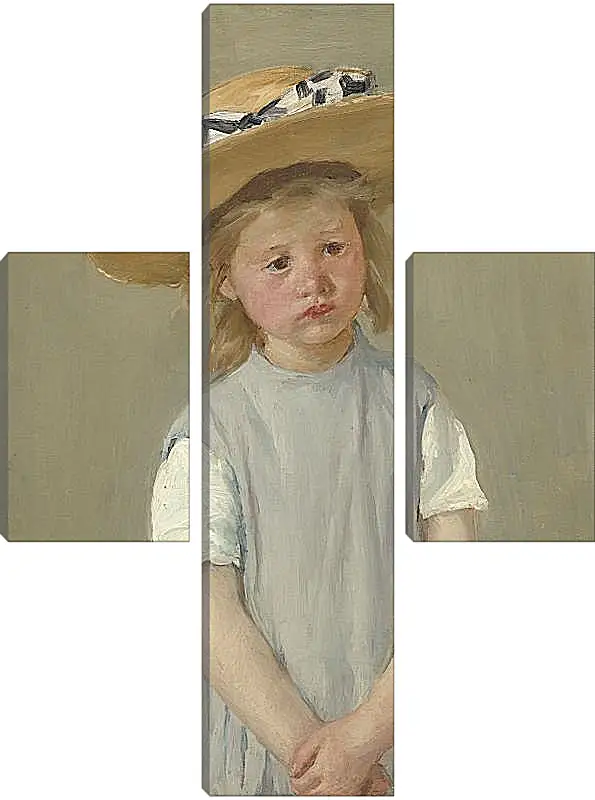 Модульная картина - Child in a Straw Hat. Кэссетт (Кассатт) Мэри Стивенсон